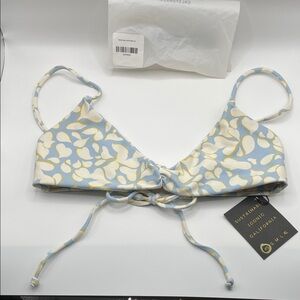 Skatie Betsy Blue and White Nantucket Bikini Top
